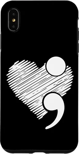 Vista 11 de Suicide Awareness - Suicide Prevention Heart Semicolon Gift Case for iPhone 17