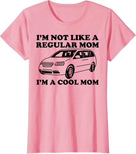 Vista 14 de Camiseta divertida de mamá con texto en inglés "I'm Not Like A Regular Mom I'm A Cool Mom", Blanco, S