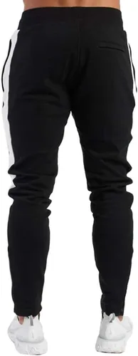 Vista 3 de PIDOGYM Pantalones deportivos ajustados para hombre, con bolsillos con cremallera