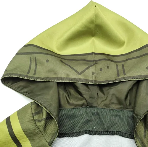 Vista 4 de Oturgor Disfraz de Camilo mejorado para cosplay, capa de cuello falso, abrigo uniforme de Halloween para niños