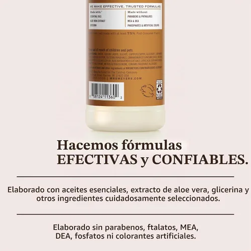 Vista 5 de MRS. MEYER'S CLEAN DAY Jabón para platos Acorn Spice, 16 Fl Oz