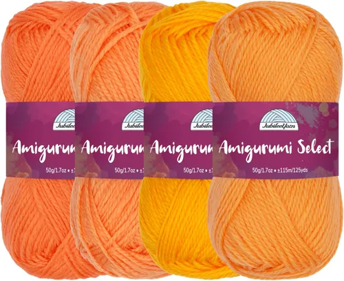 Vista 14 de JubileeYarn Amigurumi Select - Hilo de acrílico para bebé - Surtido de inspiración 83-4 madejas