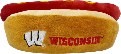 Vista 36 de NCAA Alabama Crimson Tide HOT Dog - Juguete de peluche para perros y gatos, juguete de peluche para perros y gatos con chirriador interior y hermoso
