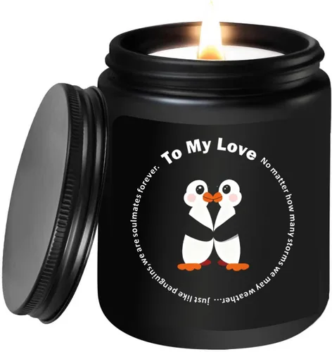 Vista 8 de Vela de aniversario para novia, regalo de cumpleaños con texto en inglés "I Love You", regalo romántico para su novia, prometida, novia, aniversario