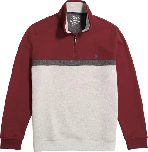 Vista 4 de IZOD Advantage Performance - Sudadera de forro polar con cremallera de un cuarto para hombre