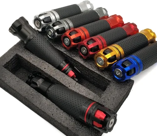 Vista 3 de Universal 7/8'' 22MM CNC Motorcycle Handle Bar Brake Handlebar Grip for Yamaha TDM 900 850 Mt125 Mt03 Mt01 Mt 125 03 01 Xt660 Black