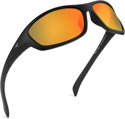 Vista 14 de KastKing Hiwassee - Gafas de sol deportivas polarizadas para hombres y mujeres, gafas de sol envolventes para pesca, ciclismo y correr, protección UV