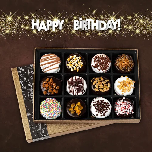 Vista 7 de Barnetts - Cesta de galletas de chocolate para mujer, regalo de feliz cumpleaños, ideal para mamá, esposa, tía, abuela, sobrina, hija, hermana