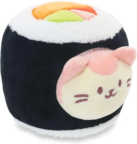 Vista 8 de Anirollz Puppiroll de peluche en atuendo de burrito – Animal de peluche Kawaii con disfraz extraíble – Lindo juguete de peluche blandito, regalo