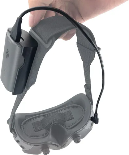 Vista 3 de Cable de alimentación y soporte de batería para DJI Avata Goggles 2 Combo Soporte de clip de batería y cable de carga para gafas Avata Pro-View