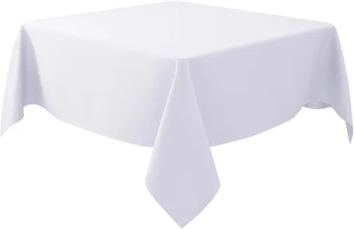Vista 58 de Biscaynebay Auqa - Mantel cuadrado de 54 x 54 pulgadas, mantel de tela con tarjeta azul Auqa, pequeño, plegable, resistente al agua, para cocina