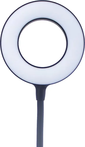 Vista 9 de Newhouse Lighting Zlata - Lámpara de escritorio de oficina con 21 LED y puerto USB, con 21 luces LED y puerto USB, carga inalámbrica