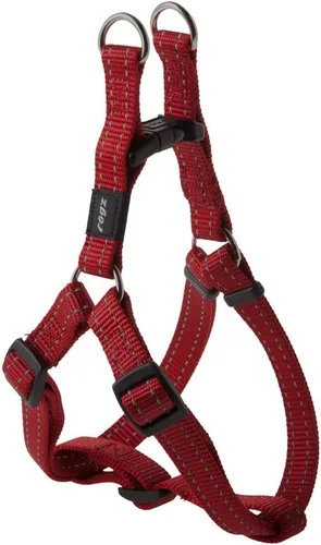 Vista 6 de Arnés reflectante ajustable para perros medianos; collar y correa a juego disponibles, negro