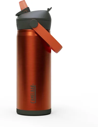 Vista 8 de CamelBak Thrive Flip Straw Kids Bite Valve Stainless Steel Water Bottle Biking Dogs, 12oz Perros en bicicleta