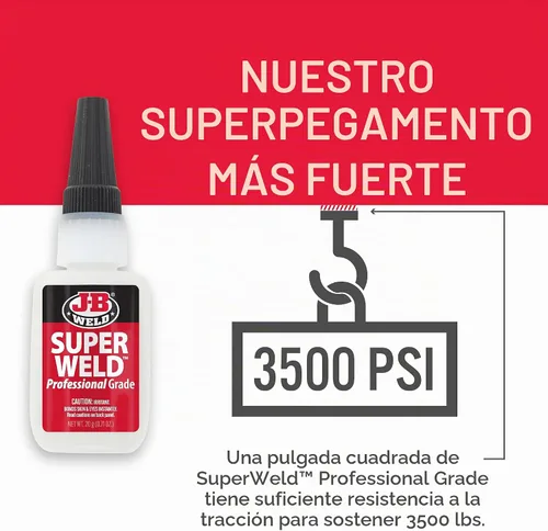 Vista 2 de J-B Weld Superglue 20g Paquete de 2 - SuperWeld Grado Profesional