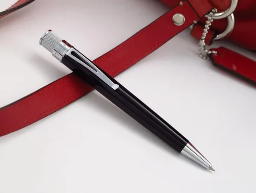 Vista 4 de Retro 51 Tornado™ Classic Lacquer Bolígrafo Rollerball - Negro