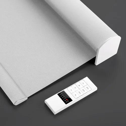 Vista 13 de ZSTARR Persianas enrollables motorizadas con control remoto, persiana opaca inteligente, control de aplicación Tuya, compatible con Alexa Google a