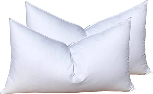 Vista 2 de Pillowflex Relleno de almohada de poliéster de alta calidad, 12 x 18 pulgadas, forma de almohada rectangular, lavable a máquina, soportes suaves