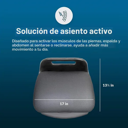 Vista 3 de Vari Active Seat Taburete ergonómico para escritorio de pie, color negro