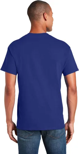 Vista 3 de Gildan Camiseta de algodón pesado para hombre, cobalto, M (paquete de 6), Ceniza, verde
