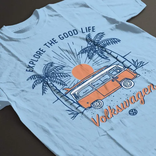 Vista 4 de Volkswagen Camiseta para mujer Explore The Good Life