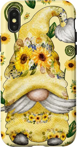 Vista 5 de Unique Sunflower Gnome for Spring and Summer Cute Pattern Case for iPhone 17