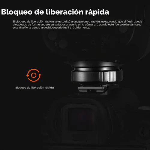 Vista 5 de Godox V860III-S Flash para Sony, 2,4G TTL Flash HSS Externo 1/8000s, 480 Destellos de Potencia Completa, Lámpara de Modelado LED de 10 Niveles