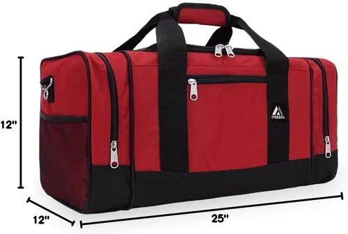 Vista 7 de Everest Equipaje-bolso deportivo - grande, RojoNegro), 025-RDBK