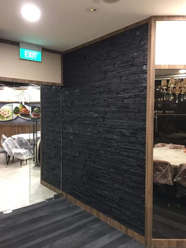 Vista 3 de Boutiquemall Paneles de pared de piedra de arrecife sintético, panel de pared FRP 3D Paneles de fibra de vidrio de resina Revestimiento de pared
