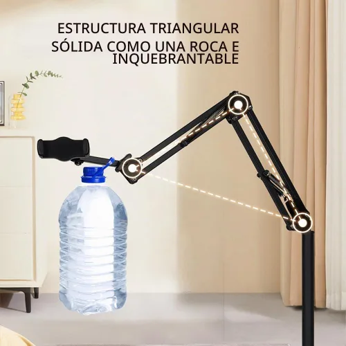 Vista 3 de Soporte de piso para tableta, soporte de teléfono de cama elevada, soporte