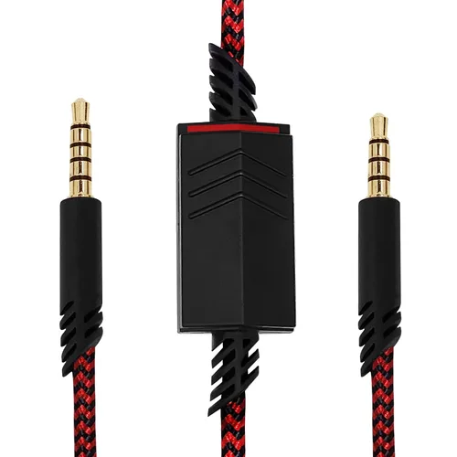 Vista 7 de Cable de repuesto para auriculares Astro A40 con botón de silencio en línea para auriculares Astro A10/A40/A40TR/A50, compatible con controlador
