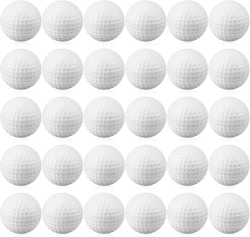 Vista 11 de 30 bolas de espuma para práctica de golf, bolas de espuma suave para práctica de golf, sensación realista y entrenamiento deportivo de vuelo