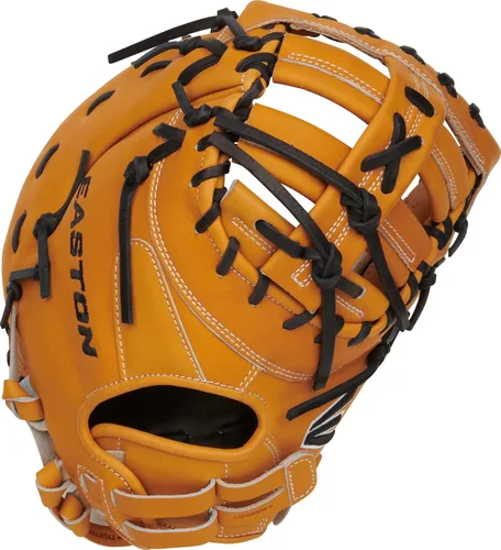 Vista 3 de Easton Professional Collection Fastpitch Softball Glove Bronceado/Negro Web de barra doble de poste único