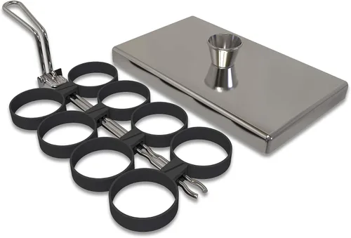 Vista 11 de Rattleware Anillos para huevos de acero inoxidable, grado comercial, cocción uniforme, mango resistente al calor, ideales para freír huevos