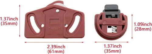 Vista 2 de HJGarden 4 pares de rodillos de armario para puerta corredera de engranajes de placa de circuito, kit de panel interior, accesorios para polea