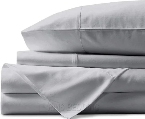 Vista 11 de Juego de sábanas de 4 piezas, algodón egipcio de 600 hilos, juego de ropa de cama de lujo que se adapta a bolsillos de hasta 18 pulgadas de Azul