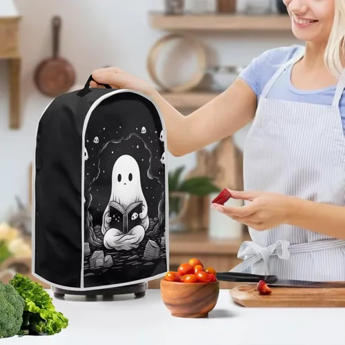 Vista 3 de TODIYADDU Funda negra para licuadora de fantasma, portátil, compatible con la mayoría de los electrodomésticos de cocina, a prueba de polvo, cocina