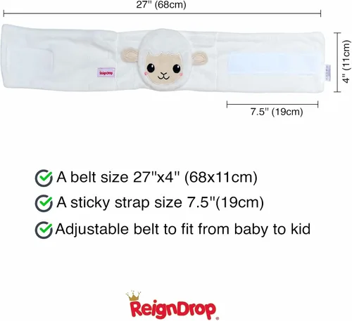Vista 2 de ReignDrop Alivio de cólicos para recién nacidos – Set de alivio de gases con banda para el vientre, paquete de gel, bolsa de almacenamiento