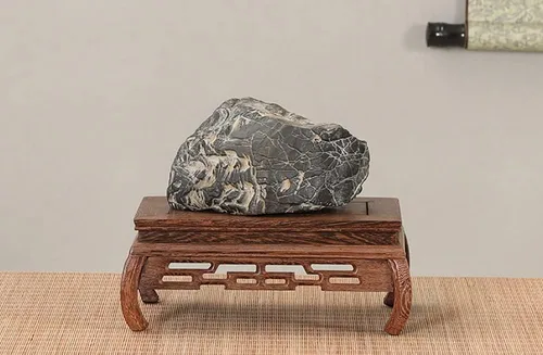 Vista 5 de GOLDY&WENDY Base de madera hecha a mano de ala de pollo cuadrada tallada artesanía pedestal florero Buddha planta tanque de peces soporte