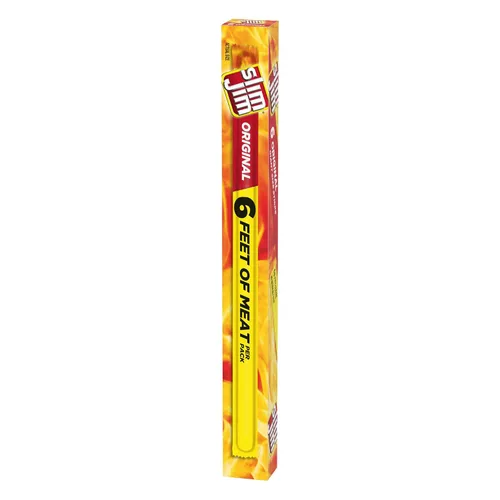Vista 5 de Slim Jim - Palitos de carne seca ahumada gigante, sabor original, 0.97 onzas, 6