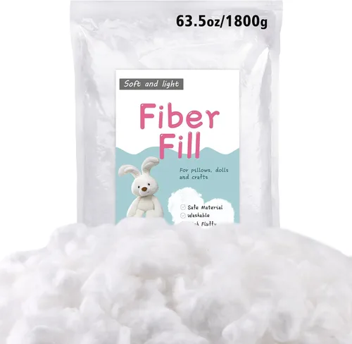 Vista 20 de LOKUNN Fibra de poliéster de 2.12 oz/60 g, relleno de fibra de poliéster (2.12 oz ~ 3.97 libras), relleno para animales de peluche, relleno