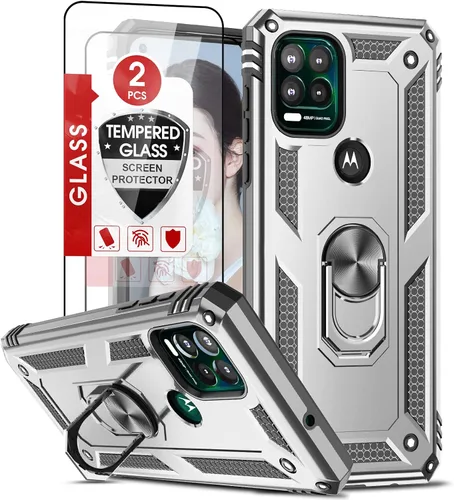 Vista 188 de LeYi Funda para Moto G Stylus 2022 4G (no compatible con 5G), funda para Moto G Stylus con 2 protectores de pantalla, funda protectora de grado Oro