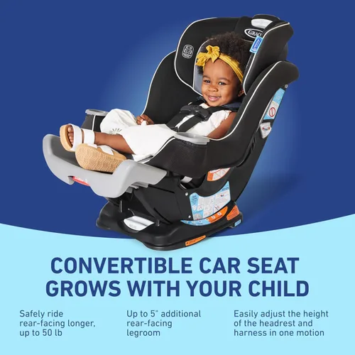 Vista 4 de Graco Extend2Fit Asiento de Auto Convertible, Orientado hacia Atrás y hacia Adelante, Opción de Asiento Orientado hacia Atrás Extendido, Redmond