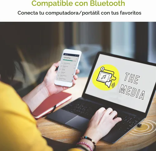 Vista 7 de Adaptador USB Bluetooth Kinivo para PC BTD400 (dongle receptor Bluetooth 4.0, baja energía) - Compatible con Windows 11/10/8.1/8, Raspberry Pi