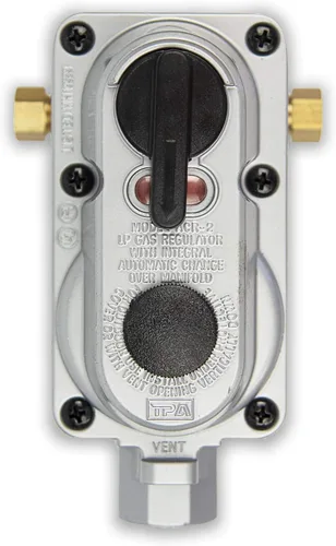 Vista 11 de Flame King (KT12ACR6) - regulador de gas propano LP de dos etapas, con recambio automático