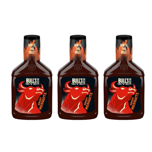 Vista 10 de Bull's-Eye, Salsas BBQ de humo de nogal, botella de 18 onzas (paquete de 3)