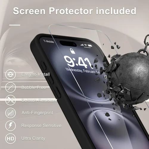 Vista 1302 de Funda para Google Pixel 10 Pro XL, cubierta magnética mate, color negro Fit for MagSafe, Screen Protector included, Shockproof Military Grade