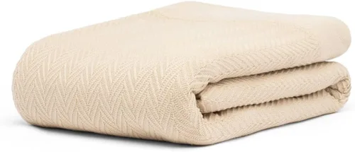 Vista 13 de Manta multiusos 100% de algodón de fibra extralarga, suave y transpirable, ligera para todas las estaciones, para sofá, sofá, cama, lavable a Espiga