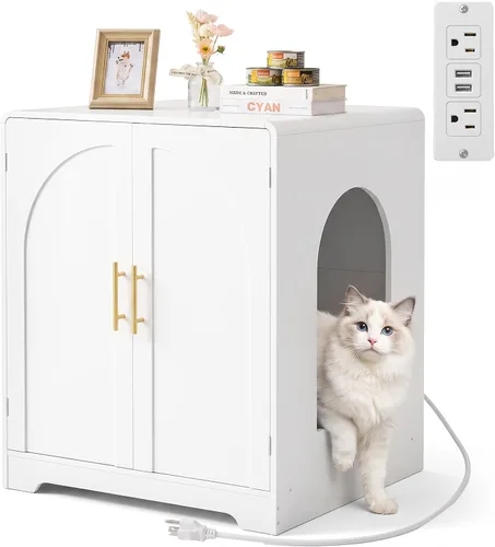 Vista 8 de Caja de arena para gatos para caja de arena autolimpiante