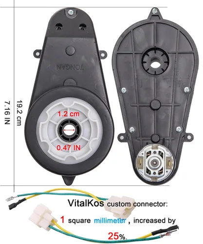 Vista 2 de Caja de cambios mejorada, 2 unidades, 12 V, RS550, 40000 RPM, para ruedas eléctricas, kit de actualización de motor, motocicletas, equipo de alta